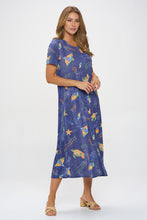 Load image into Gallery viewer, Oceanic Encounter Long Dress Short Sleeve -7002BN-SRD1-D007