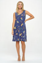 Load image into Gallery viewer, Plus Size Stretchy Missy Tank Dress Print Plus - 7003BN-TXD1-D007