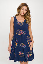 Load image into Gallery viewer, Print Missy Tank Dress Sleeveless Prints - 7003HT-TRD1-D012