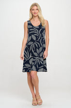 Load image into Gallery viewer, Printed Sleeveless Dress- 7003HT-TRP1-W446