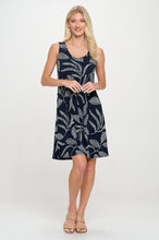Load image into Gallery viewer, Printed Sleeveless Dress- 7003HT-TRP1-W446