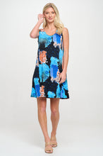Load image into Gallery viewer, Printed Sleeveless Dress- 7003HT-TRP1-W449