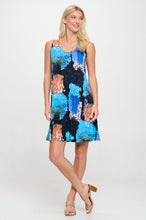 Load image into Gallery viewer, Printed Sleeveless Dress- 7003HT-TRP1-W449