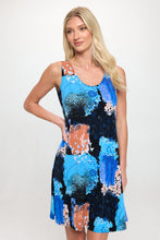 Load image into Gallery viewer, Printed Sleeveless Dress- 7003HT-TRP1-W449