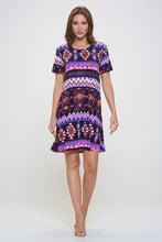 Load image into Gallery viewer, Print Missy Dress Short Sleeve-7004BN-SRP1-W407