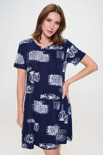 Load image into Gallery viewer, Print Missy Dress Short Sleeve-7004BN-SRP1-W425