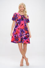 Load image into Gallery viewer, Print Missy Dress Short Sleeve-7004BN-SRP1-W438