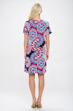 Load image into Gallery viewer, Print Missy Dress Short Sleeve-7004BN-SRP1-W439
