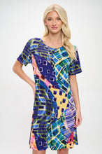Load image into Gallery viewer, Print Missy Dress Short Sleeve-7004BN-SRP1-W441