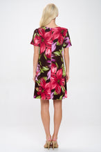 Load image into Gallery viewer, Plus Size BNS Missy Dress Short Sleeve Print-7004BN-SXP1-W442