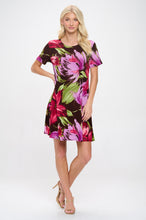 Load image into Gallery viewer, Print Missy Dress Short Sleeve-7004BN-SRP1-W442