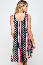 Load image into Gallery viewer, Printed Sleeveless Dress- 7003HT-TRP1-W297