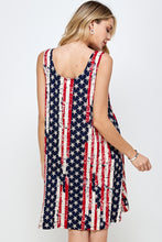 Load image into Gallery viewer, Printed Sleeveless Dress- 7003HT-TRP1-W297