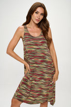 Load image into Gallery viewer, HIT Diamond Side Tank Dress-7042HT-TRP1-W426