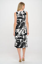 Load image into Gallery viewer, HIT V-Neck Midi Tank Dress with Side Slit-7080HT-TRP1-W403
