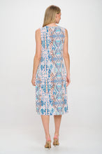 Load image into Gallery viewer, HIT V-Neck Midi Tank Dress with Side Slit-7080HT-TRP1-W433