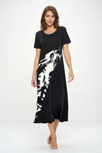 Load image into Gallery viewer, Contrast Short Sleeve Dress-7087BN-SRP1-C-W403