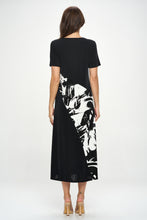 Load image into Gallery viewer, Contrast Short Sleeve Dress-7087BN-SRP1-C-W403