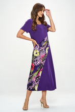 Load image into Gallery viewer, Contrast Short Sleeve Dress-7087BN-SRP1-C-W408