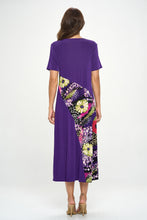 Load image into Gallery viewer, Contrast Short Sleeve Dress-7087BN-SRP1-C-W408