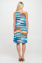 Load image into Gallery viewer, BNS V-Neck Bias Pocket Tank Dress-7088BN-TRP1-K-W213