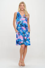 Load image into Gallery viewer, BNS V-Neck Bias Pocket Tank Dress-7088BN-TRP1-K-W305
