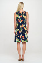 Load image into Gallery viewer, BNS V-Neck Bias Pocket Tank Dress-7088BN-TRP1-K-W327