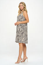 Load image into Gallery viewer, HIT V-Neck Bias Pocket Tank Dress-7088HT-TRP1-K-W422 - Jostar Online