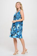 Load image into Gallery viewer, HIT V-Neck Bias Pocket Tank Dress-7088HT-TRP1-K-W436 - Jostar Online
