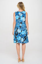 Load image into Gallery viewer, HIT V-Neck Bias Pocket Tank Dress-7088HT-TRP1-K-W436 - Jostar Online