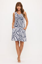 Load image into Gallery viewer, HIT V-Neck Bias Pocket Tank Dress-7088HT-TRP1-K-W472