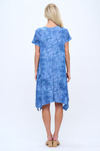 Load image into Gallery viewer, Boat Neckline Shark Bite Hem Dress-7096HT-SRD1-D003