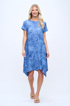 Load image into Gallery viewer, Boat Neckline Shark Bite Hem Dress-7096HT-SRD1-D003