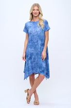 Load image into Gallery viewer, Boat Neckline Shark Bite Hem Dress-7096HT-SRD1-D003