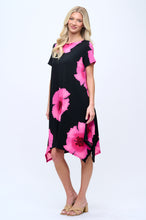 Load image into Gallery viewer, Boat Neckline Shark Bite Hem Dress-7096HT-SRP1-W113