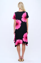 Load image into Gallery viewer, Boat Neckline Shark Bite Hem Dress-7096HT-SRP1-W113