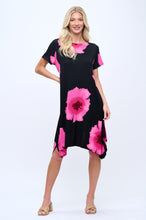 Load image into Gallery viewer, Boat Neckline Shark Bite Hem Dress-7096HT-SRP1-W113