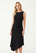 Load image into Gallery viewer, HIT Asymmetric Shirring Dress-7103HT-TRS1
