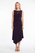 Load image into Gallery viewer, HIT Asymmetric Shirring Dress-7103HT-TRS1