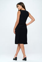 Load image into Gallery viewer, HIT V-Neck Midi Tank Dress with Side Slit-7080HT-TRS1