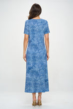 Load image into Gallery viewer, HIT V-Neck Long Dress W/Pockets-7085HT-SRD1-K-D003