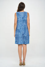 Load image into Gallery viewer, HIT V-Neck Bias Pocket Tank Dress-7088HT-TRD1-K-D003