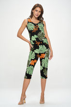 Load image into Gallery viewer, Two-Piece Sleeveless Top & Capri Pant Set-9002BN-TRP1-W389 - Jostar Online