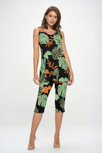Load image into Gallery viewer, Two-Piece Sleeveless Top & Capri Pant Set-9002BN-TRP1-W389 - Jostar Online