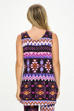 Load image into Gallery viewer, Two-Piece Sleeveless Top & Capri Pant Set-9002BN-TRP1-W407