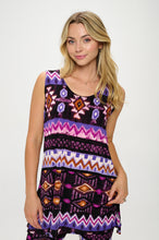 Load image into Gallery viewer, Two-Piece Sleeveless Top & Capri Pant Set-9002BN-TRP1-W407