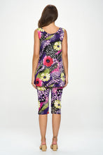 Load image into Gallery viewer, Two-Piece Sleeveless Top & Capri Pant Set-9002BN-TRP1-W408