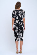Load image into Gallery viewer, Two-Piece Short Sleeve Top & Capri Pant Set- 9003BN-SRP1-W309