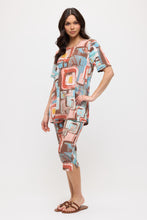 Load image into Gallery viewer, Two-Piece Short Sleeve Top & Capri Pant Set- 9003BN-SRP1-W364