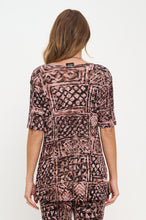 Load image into Gallery viewer, Two-Piece Short Sleeve Top & Capri Pant Set- 9003BN-SRP1-W468